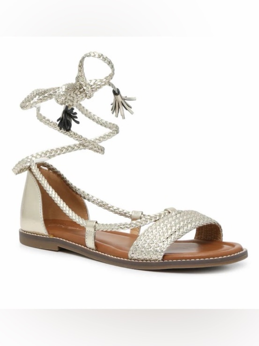 Crown Vintage Preslen Gladiator Tie Up Sandal Size 7.5M